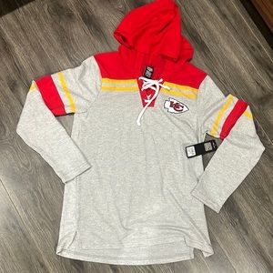 Kansas City chiefs long sleeve t shirt /  light sweater